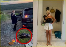 FOTO // Femeia care a aruncat saci cu gunoi pe un câmp, identificată. Ce spun inspectorii de mediu